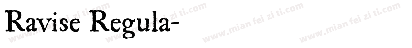 Ravise Regula字体转换